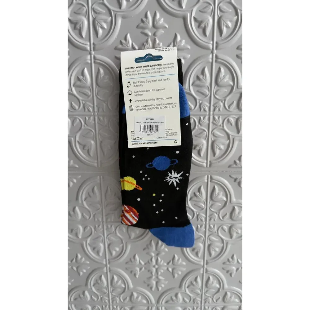 Sock It To Me Men's NASA Solar System Crew Socks NWT (Size 7-13)
